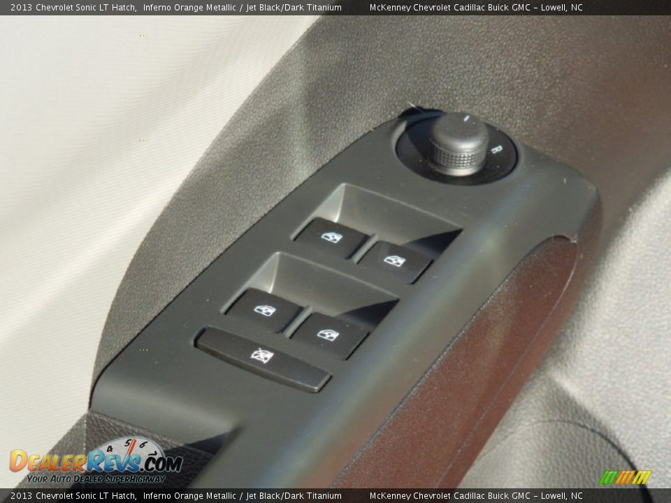 2013 Chevrolet Sonic LT Hatch Inferno Orange Metallic / Jet Black/Dark Titanium Photo #11