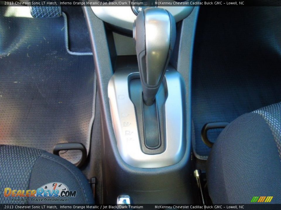 2013 Chevrolet Sonic LT Hatch Inferno Orange Metallic / Jet Black/Dark Titanium Photo #12