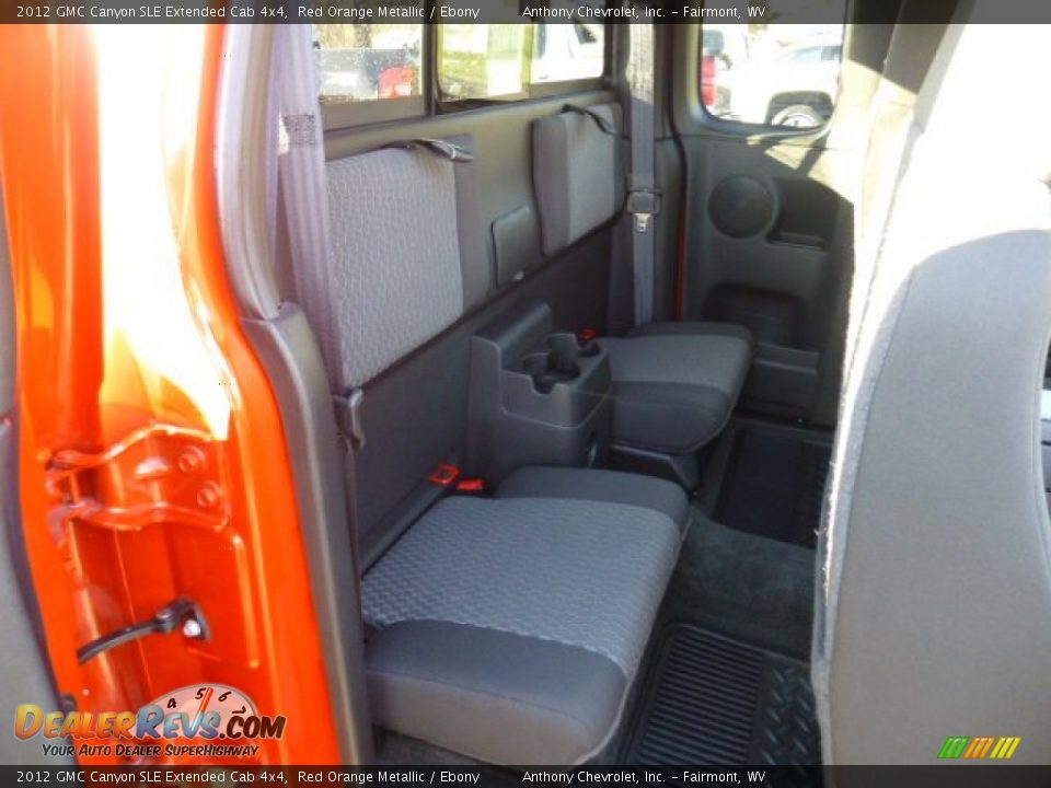 Rear Seat of 2012 GMC Canyon SLE Extended Cab 4x4 Photo #12
