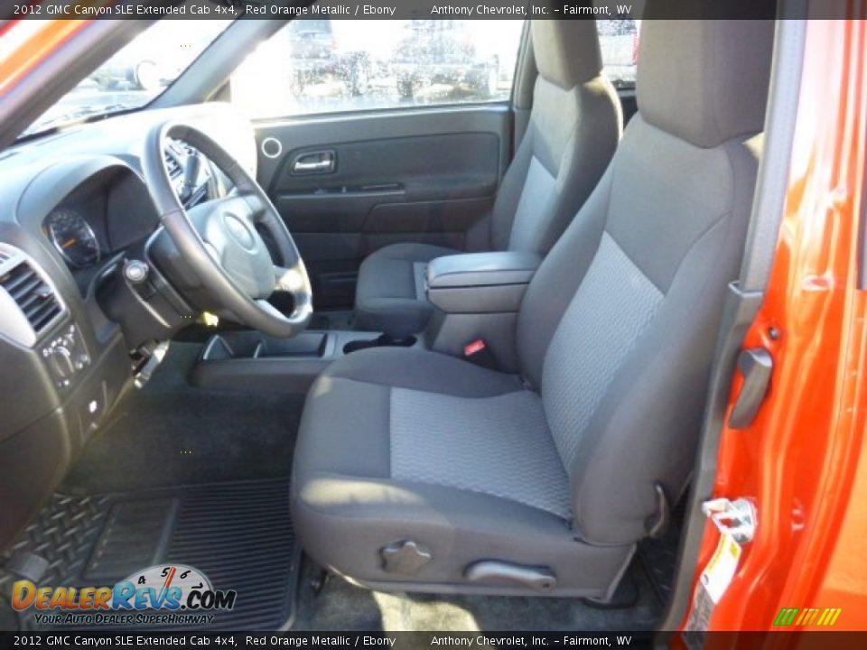 Front Seat of 2012 GMC Canyon SLE Extended Cab 4x4 Photo #16
