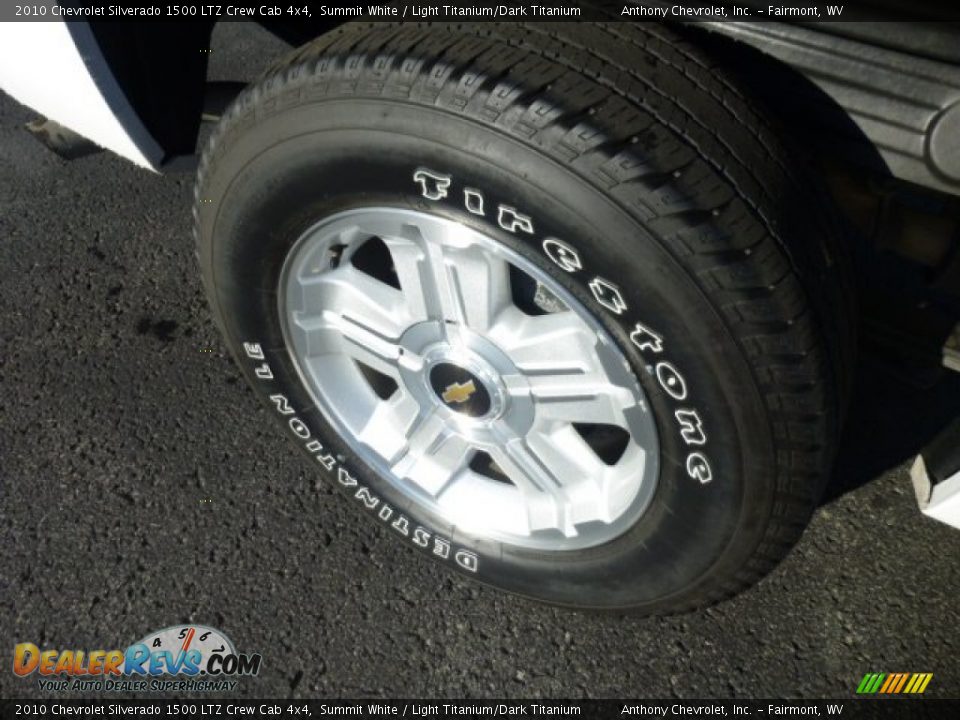 2010 Chevrolet Silverado 1500 LTZ Crew Cab 4x4 Summit White / Light Titanium/Dark Titanium Photo #8