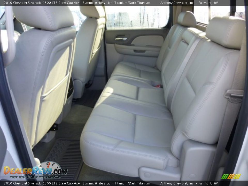2010 Chevrolet Silverado 1500 LTZ Crew Cab 4x4 Summit White / Light Titanium/Dark Titanium Photo #14