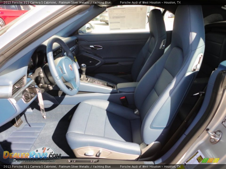 Yachting Blue Interior - 2013 Porsche 911 Carrera S Cabriolet Photo #6