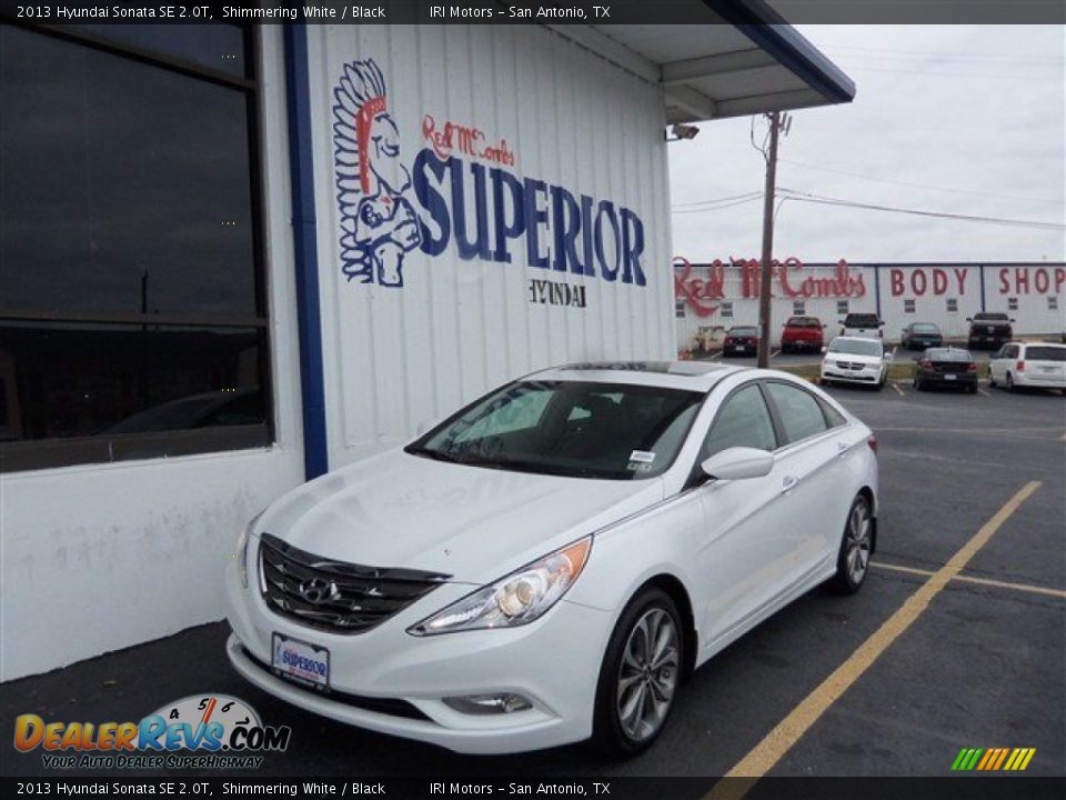 2013 Hyundai Sonata SE 2.0T Shimmering White / Black Photo #1