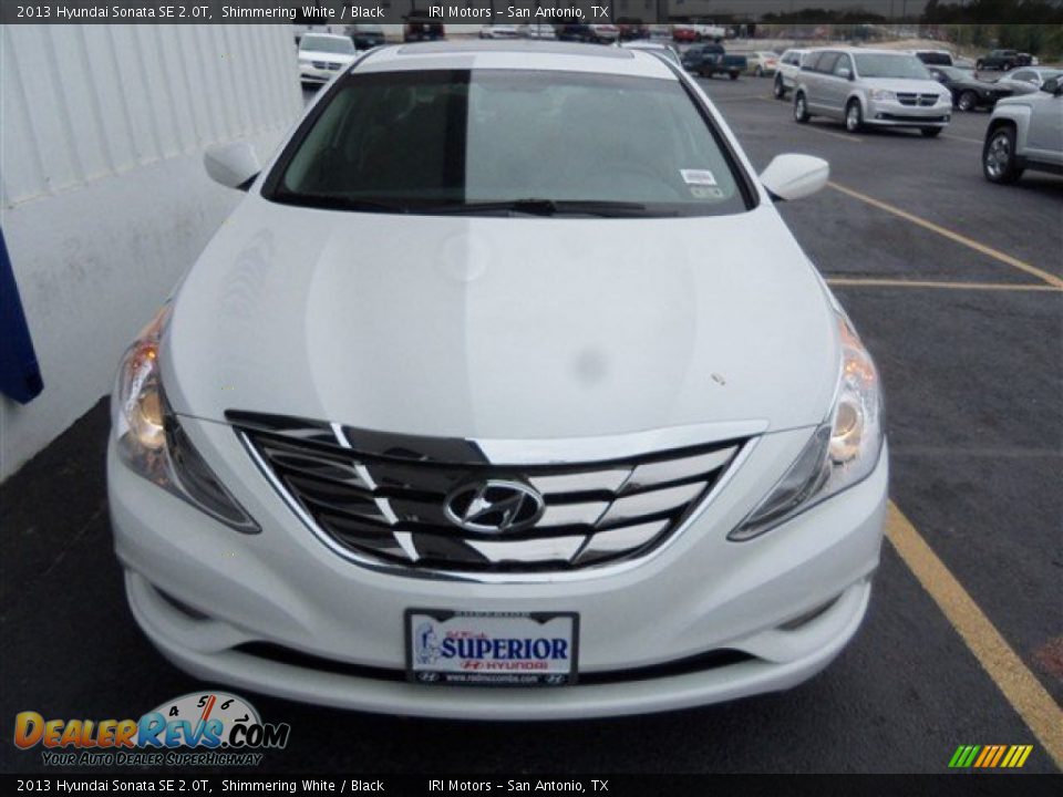 2013 Hyundai Sonata SE 2.0T Shimmering White / Black Photo #2