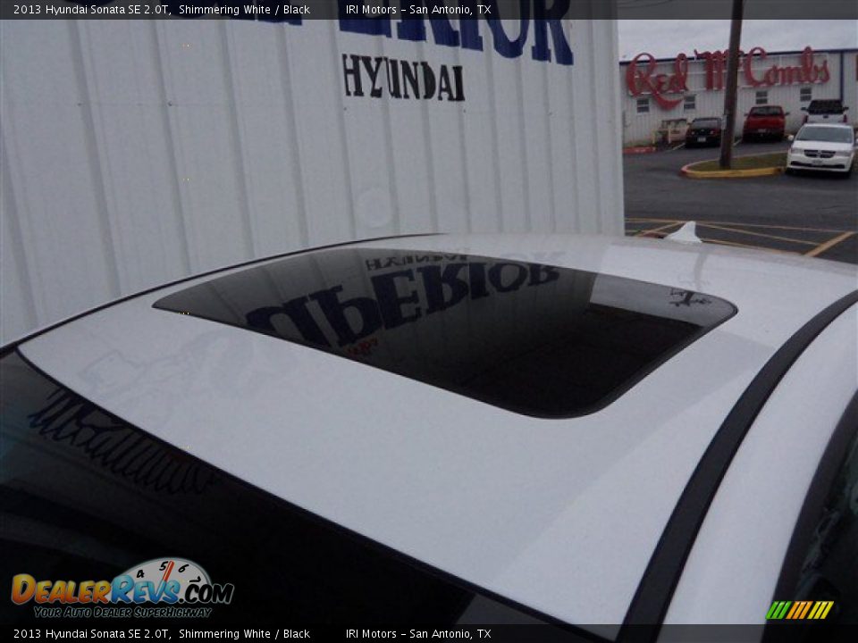 2013 Hyundai Sonata SE 2.0T Shimmering White / Black Photo #4