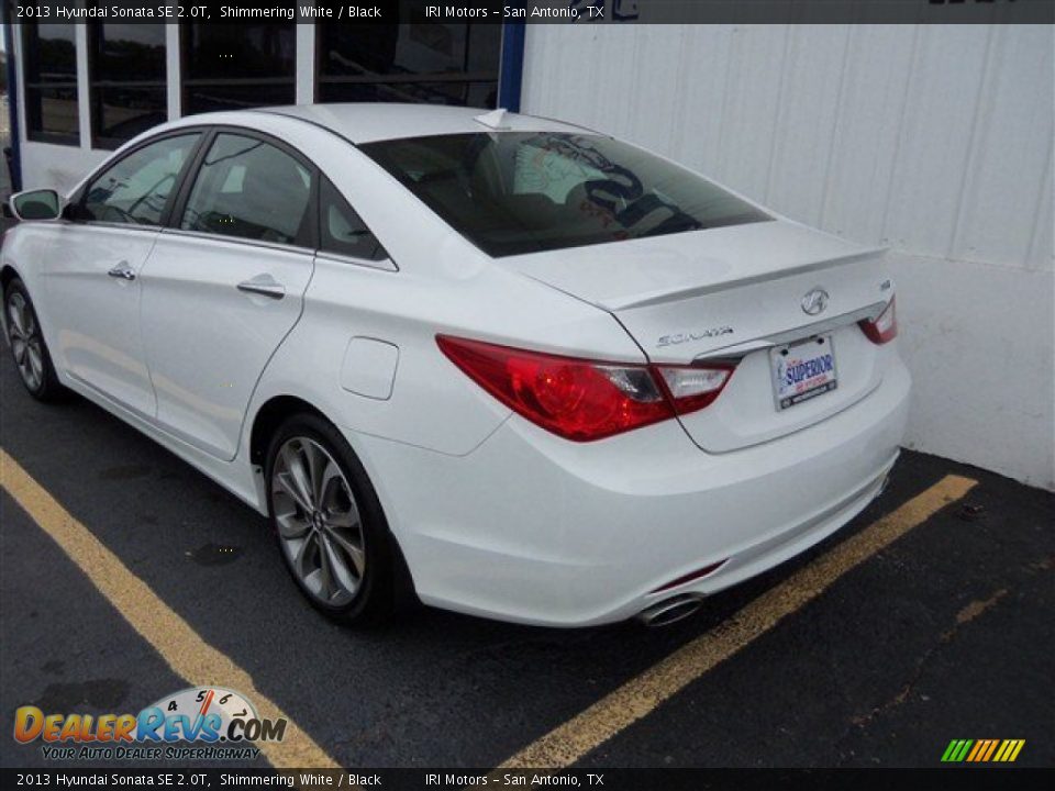2013 Hyundai Sonata SE 2.0T Shimmering White / Black Photo #6