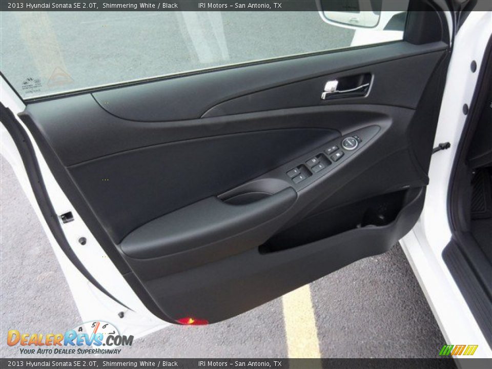 2013 Hyundai Sonata SE 2.0T Shimmering White / Black Photo #9