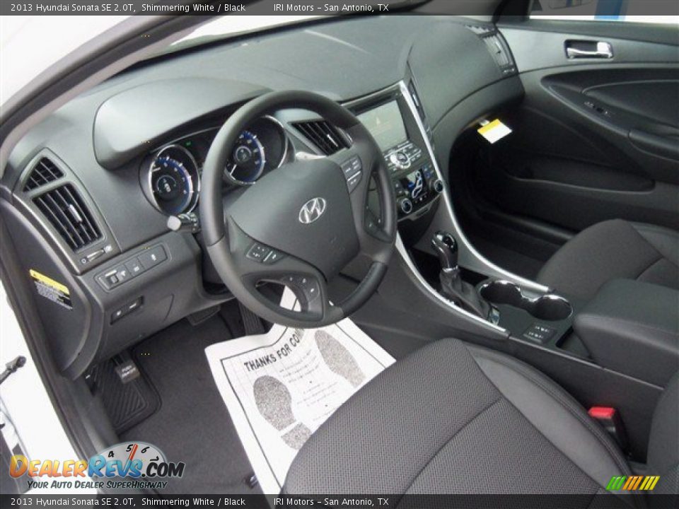 2013 Hyundai Sonata SE 2.0T Shimmering White / Black Photo #10