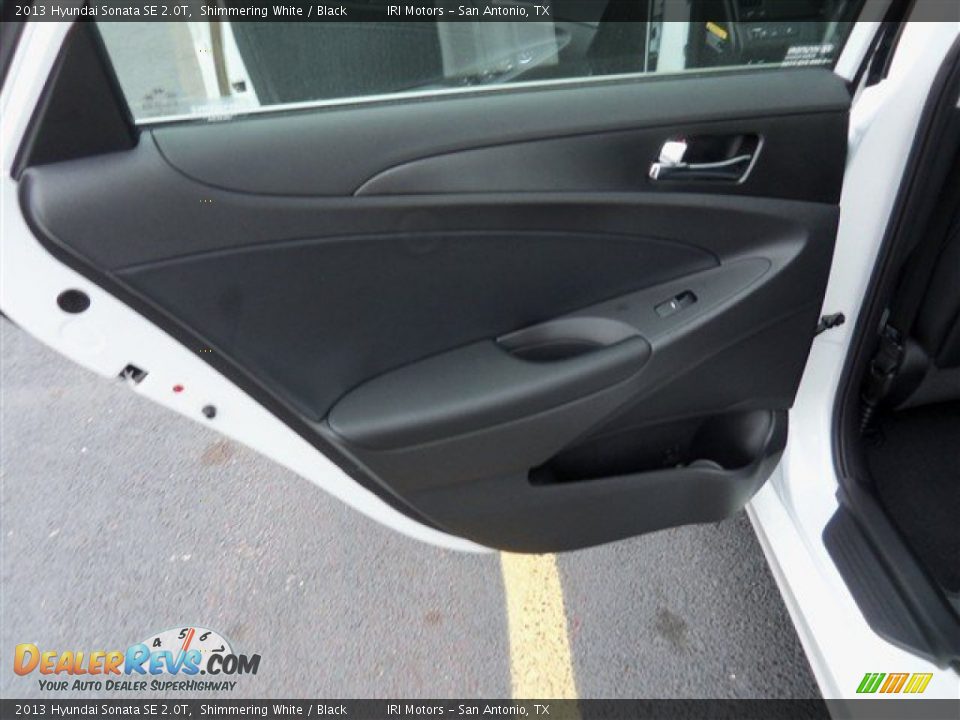 2013 Hyundai Sonata SE 2.0T Shimmering White / Black Photo #12