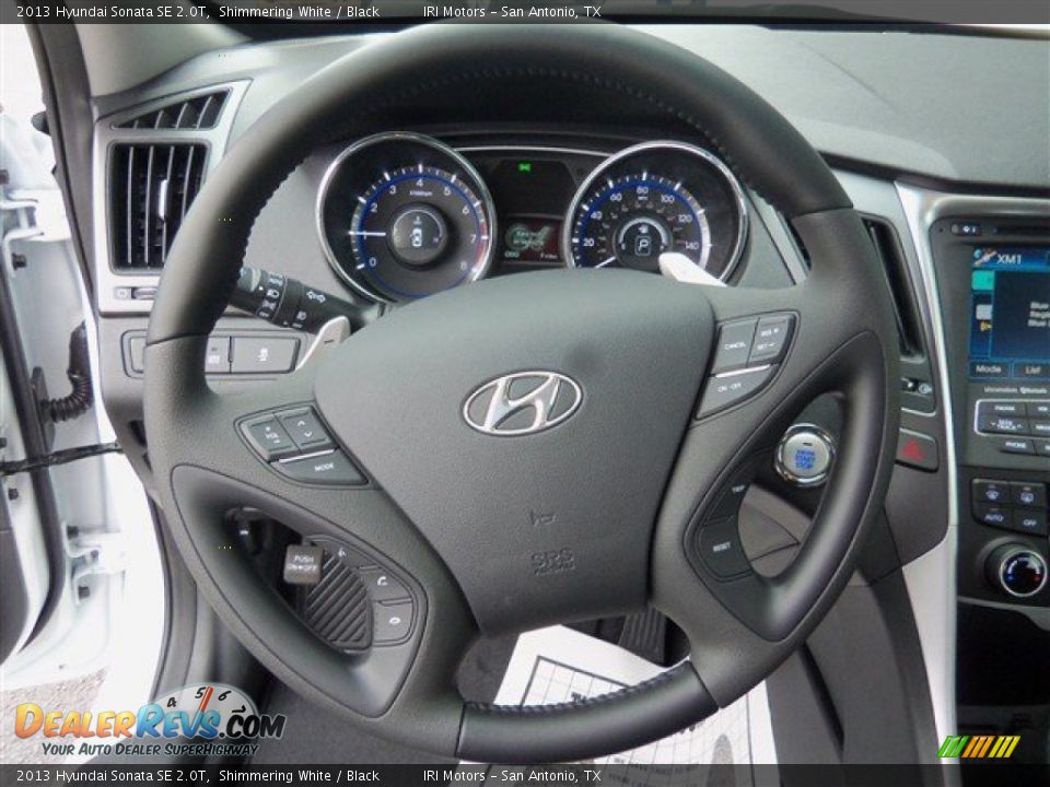 2013 Hyundai Sonata SE 2.0T Shimmering White / Black Photo #14