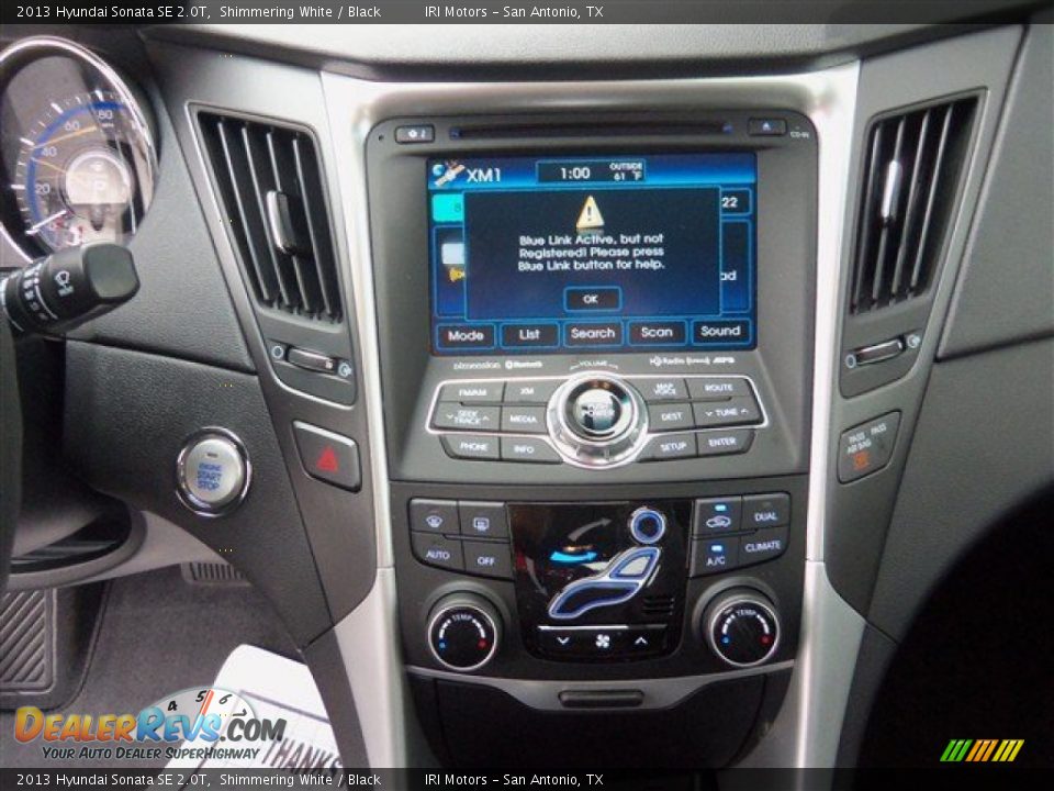 2013 Hyundai Sonata SE 2.0T Shimmering White / Black Photo #15