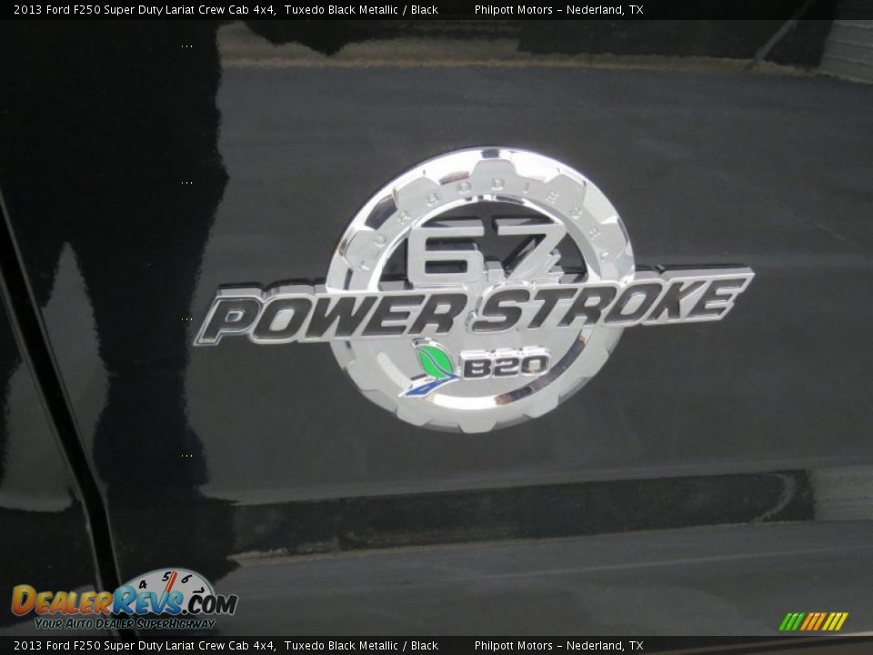2013 Ford F250 Super Duty Lariat Crew Cab 4x4 Tuxedo Black Metallic / Black Photo #12