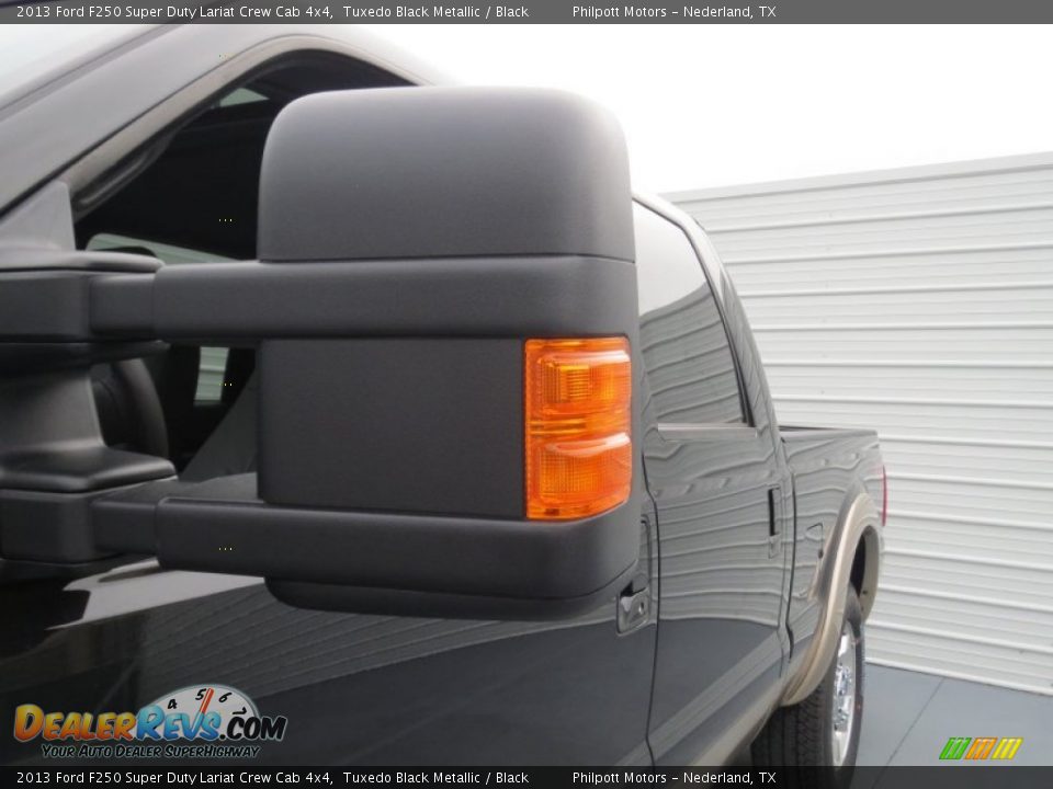 2013 Ford F250 Super Duty Lariat Crew Cab 4x4 Tuxedo Black Metallic / Black Photo #13
