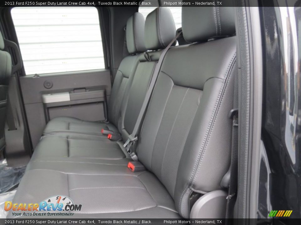 2013 Ford F250 Super Duty Lariat Crew Cab 4x4 Tuxedo Black Metallic / Black Photo #20
