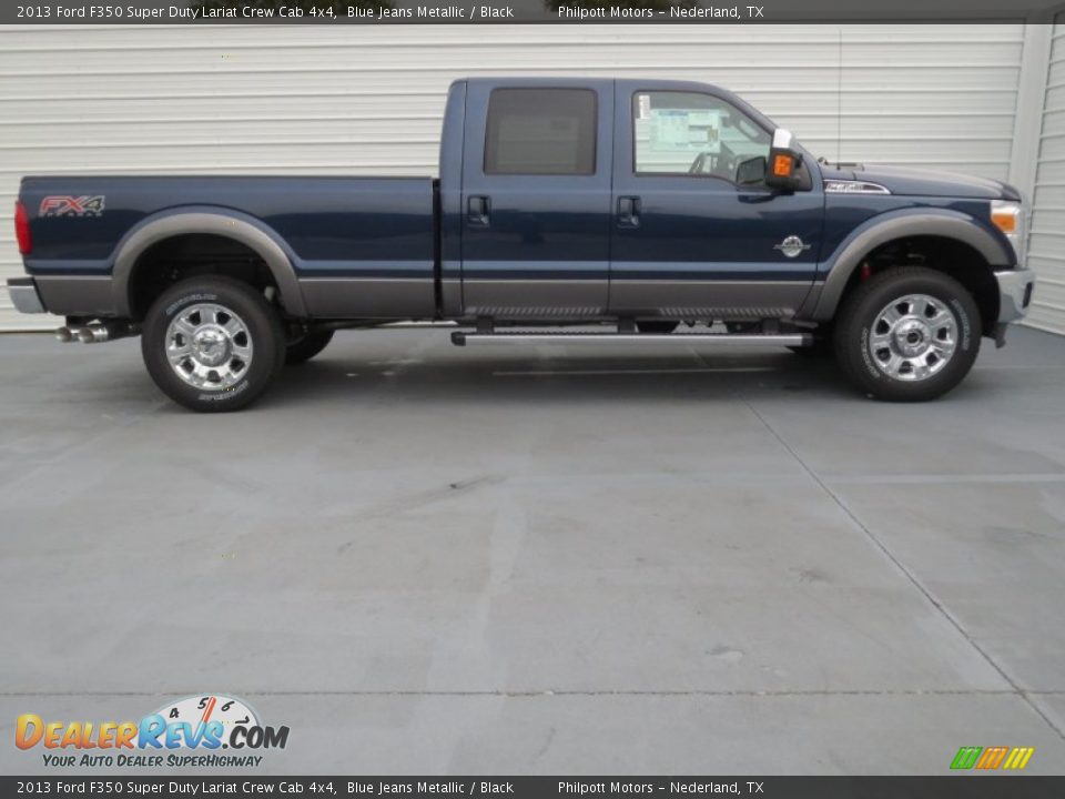 Blue Jeans Metallic 2013 Ford F350 Super Duty Lariat Crew Cab 4x4 Photo #2