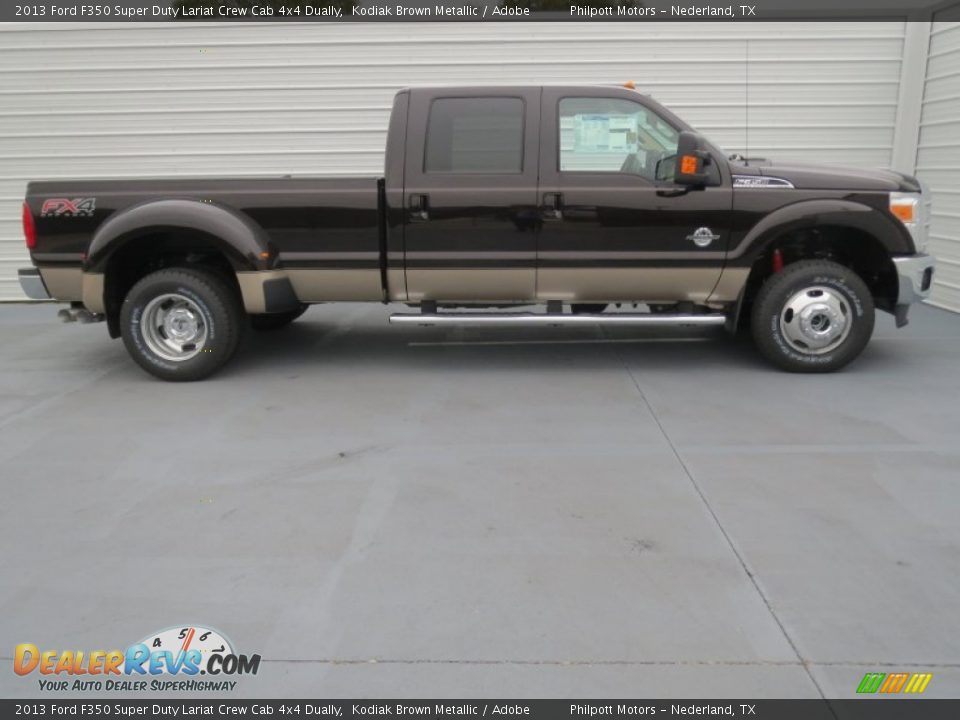 Kodiak Brown Metallic 2013 Ford F350 Super Duty Lariat Crew Cab 4x4 Dually Photo #2