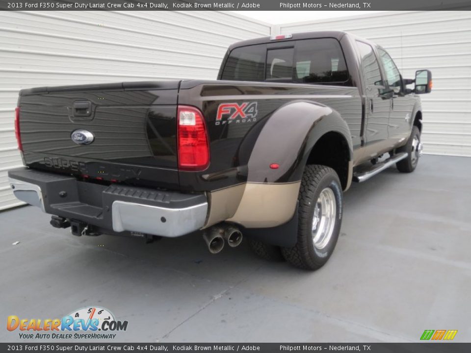 Kodiak Brown Metallic 2013 Ford F350 Super Duty Lariat Crew Cab 4x4 Dually Photo #3