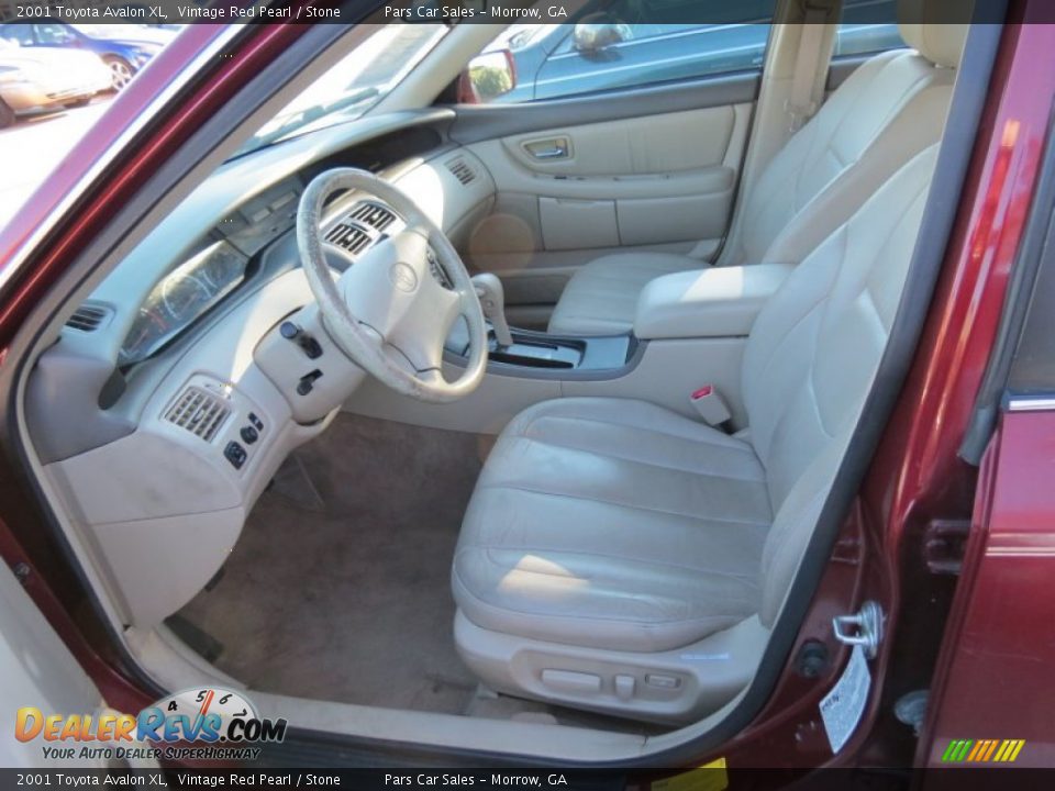 2001 Toyota Avalon XL Vintage Red Pearl / Stone Photo #2