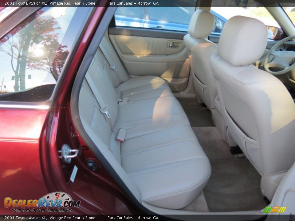 2001 Toyota Avalon XL Vintage Red Pearl / Stone Photo #5