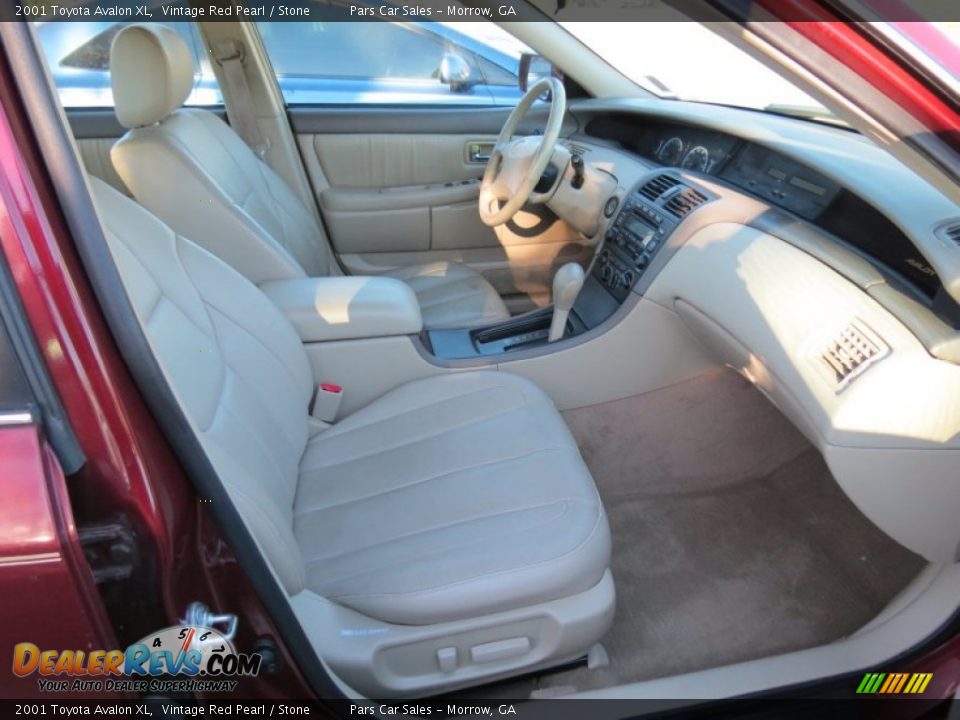 2001 Toyota Avalon XL Vintage Red Pearl / Stone Photo #6