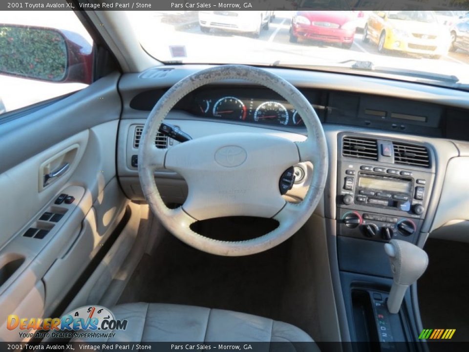 2001 Toyota Avalon XL Vintage Red Pearl / Stone Photo #8