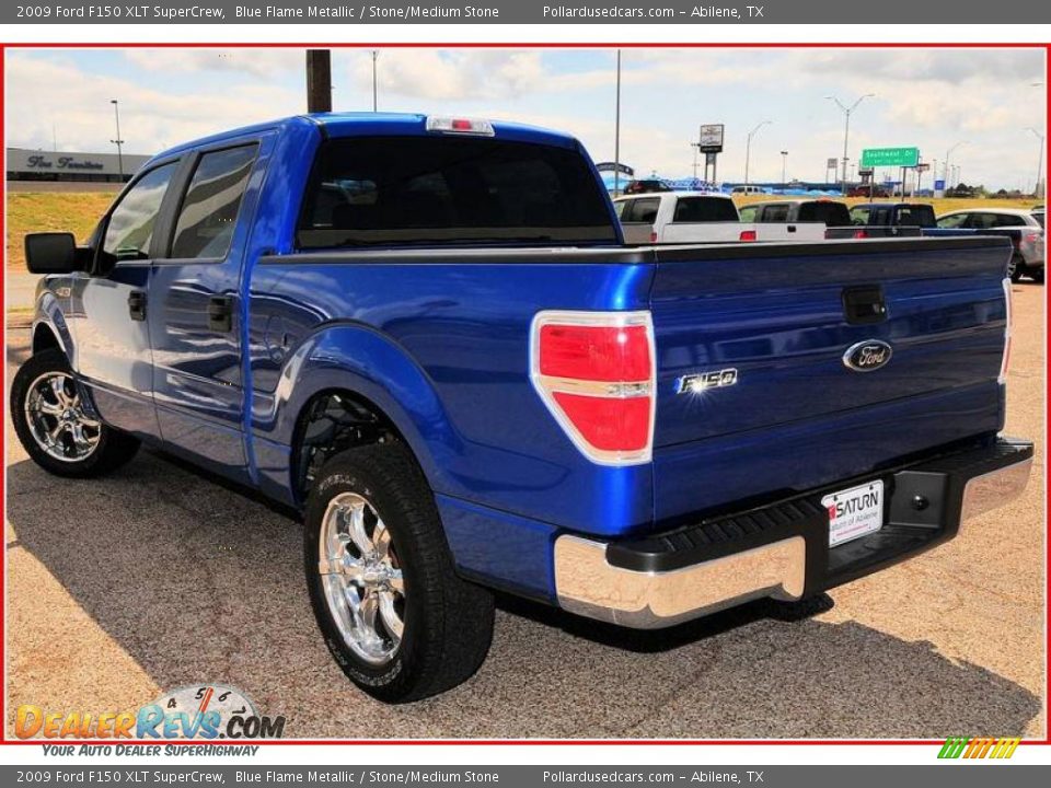 2009 Ford F150 XLT SuperCrew Blue Flame Metallic / Stone/Medium Stone Photo #3