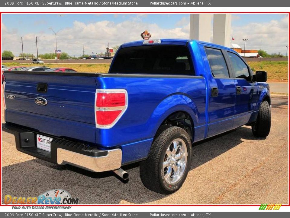 2009 Ford F150 XLT SuperCrew Blue Flame Metallic / Stone/Medium Stone Photo #6