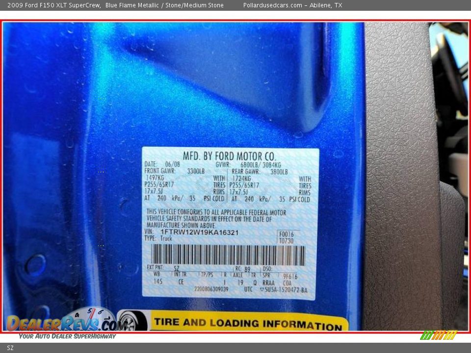 2011 Ford blue flame metallic paint code #5