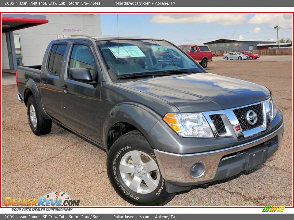 2009 Nissan Frontier SE Crew Cab Storm Gray / Steel Photo #9