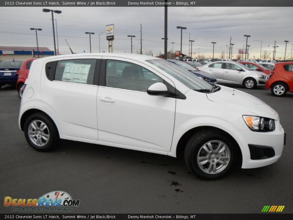 Summit White 2013 Chevrolet Sonic LT Hatch Photo #2