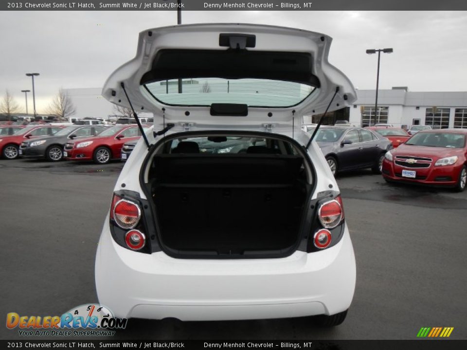 2013 Chevrolet Sonic LT Hatch Summit White / Jet Black/Brick Photo #9