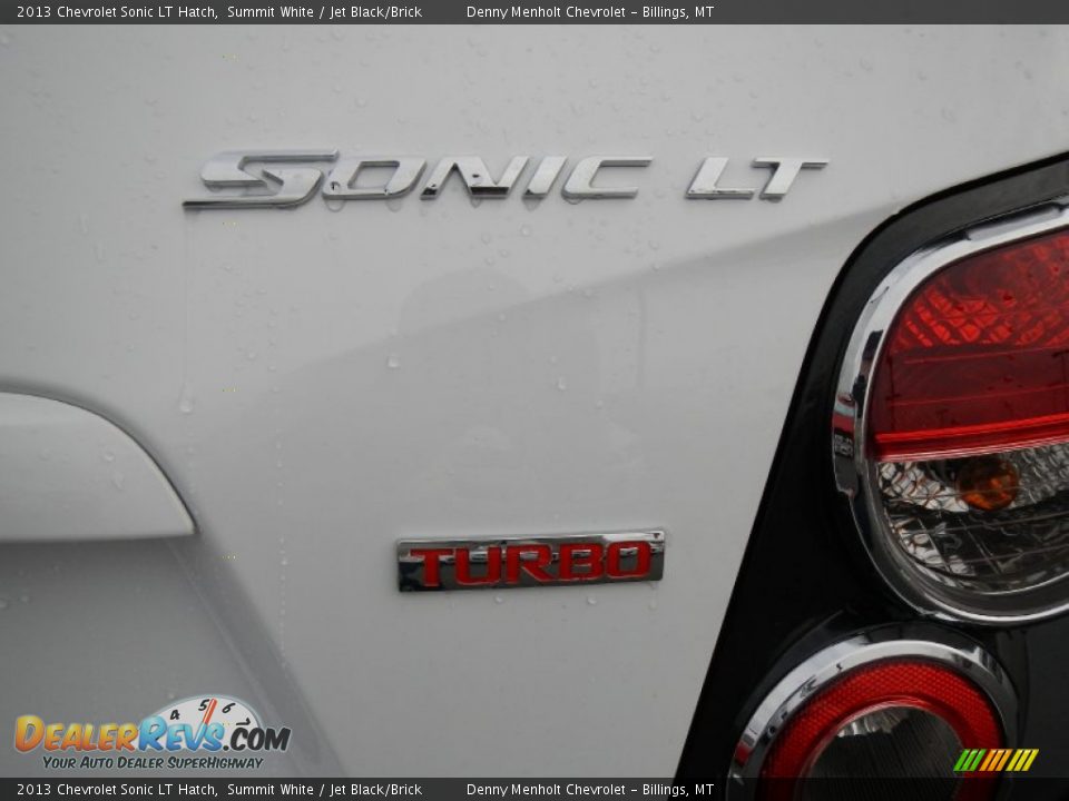 2013 Chevrolet Sonic LT Hatch Summit White / Jet Black/Brick Photo #11