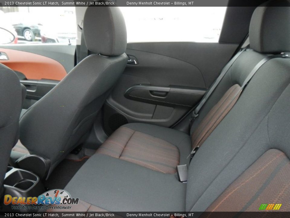 2013 Chevrolet Sonic LT Hatch Summit White / Jet Black/Brick Photo #12