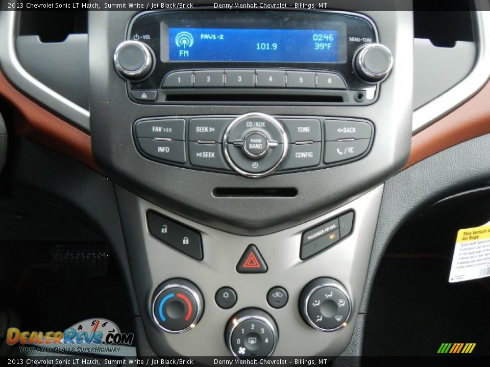 Controls of 2013 Chevrolet Sonic LT Hatch Photo #18