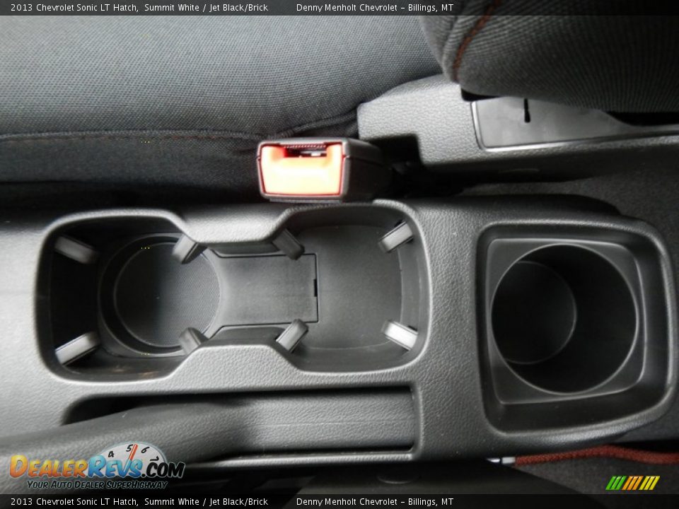 2013 Chevrolet Sonic LT Hatch Summit White / Jet Black/Brick Photo #19