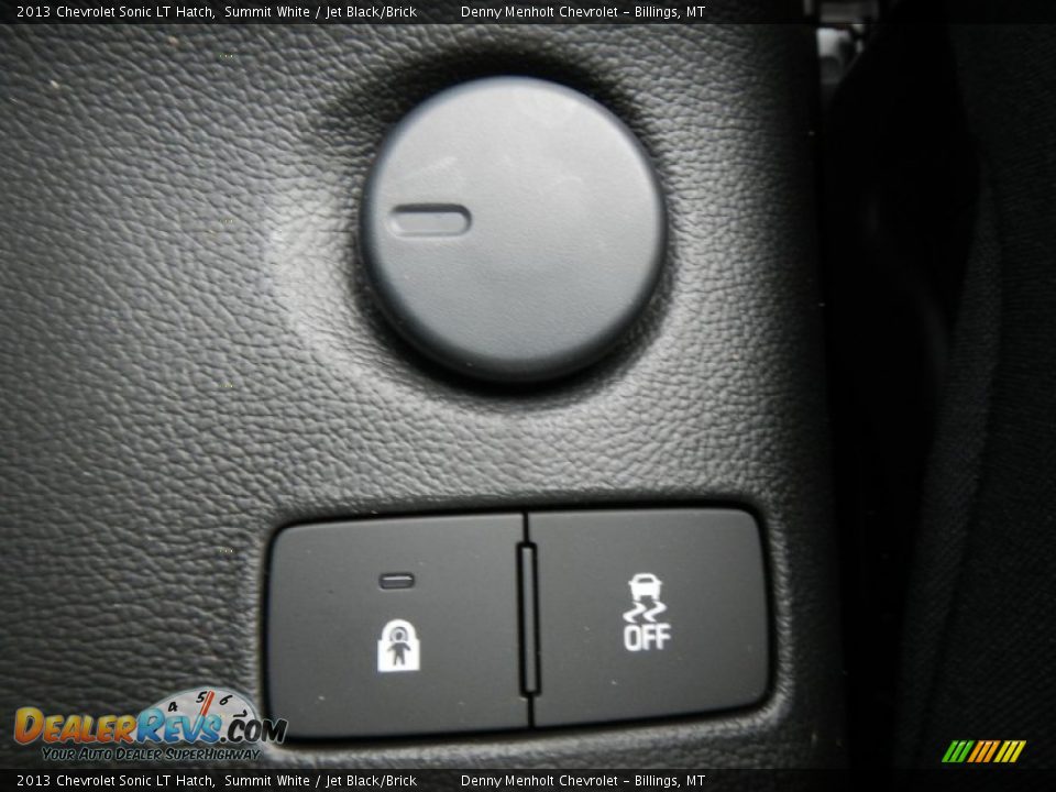 2013 Chevrolet Sonic LT Hatch Summit White / Jet Black/Brick Photo #20