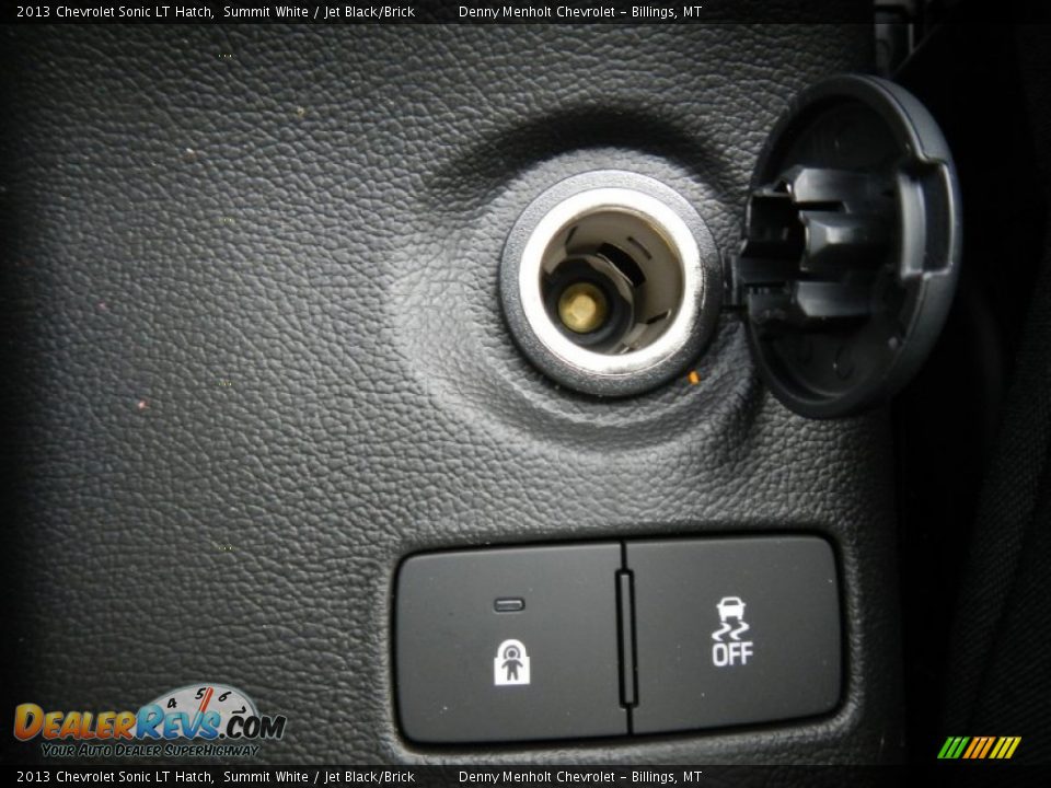 2013 Chevrolet Sonic LT Hatch Summit White / Jet Black/Brick Photo #21