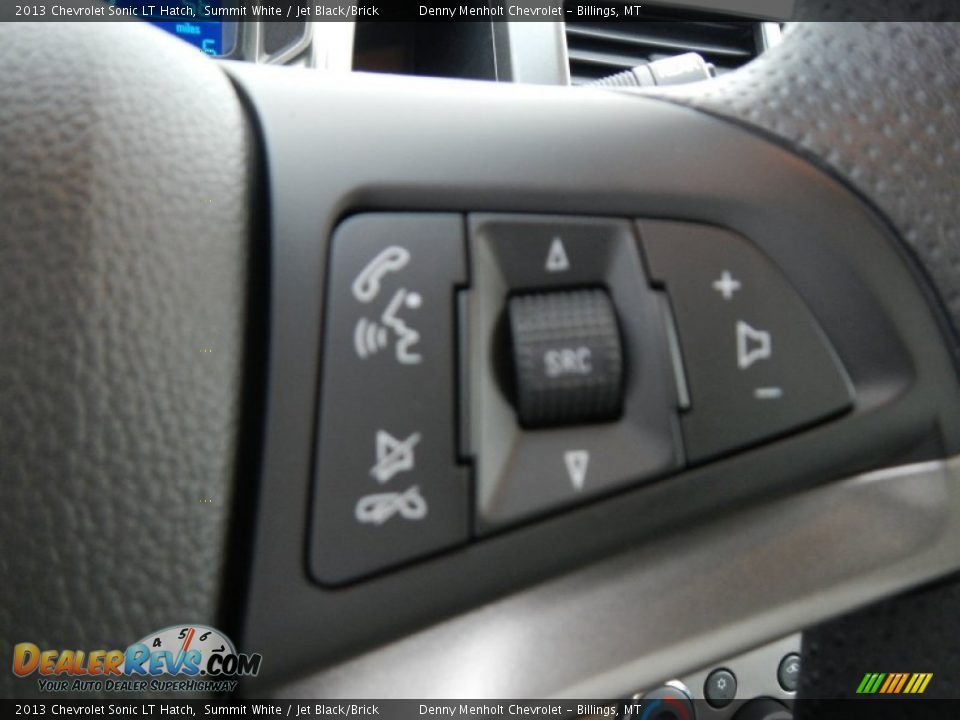 2013 Chevrolet Sonic LT Hatch Summit White / Jet Black/Brick Photo #23