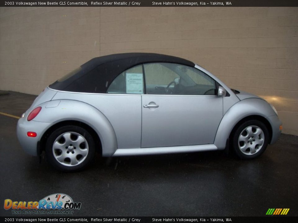 2003 Volkswagen New Beetle GLS Convertible Reflex Silver Metallic / Grey Photo #13