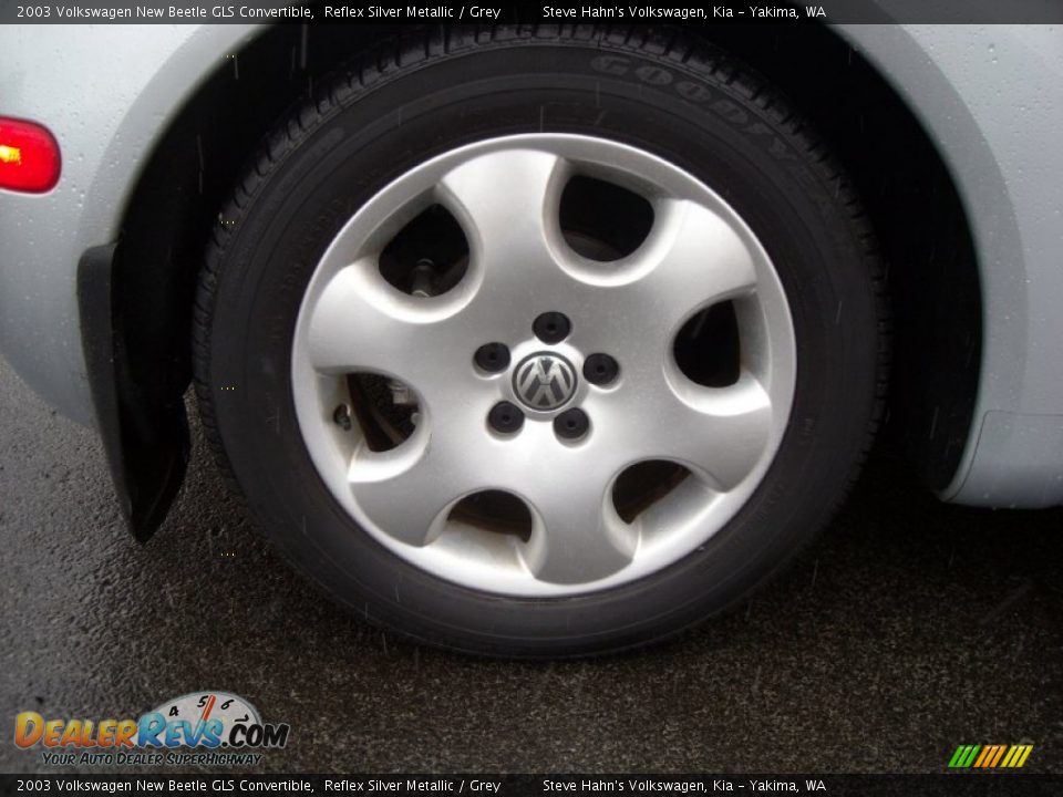 2003 Volkswagen New Beetle GLS Convertible Reflex Silver Metallic / Grey Photo #14