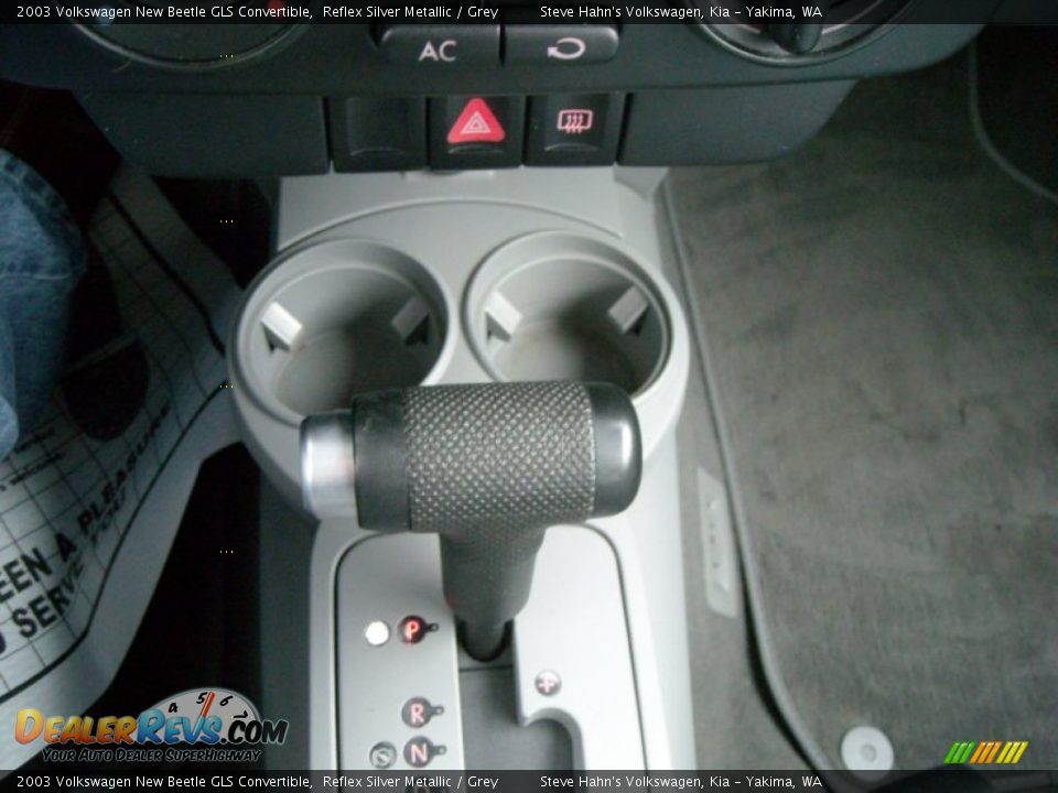 2003 Volkswagen New Beetle GLS Convertible Reflex Silver Metallic / Grey Photo #18
