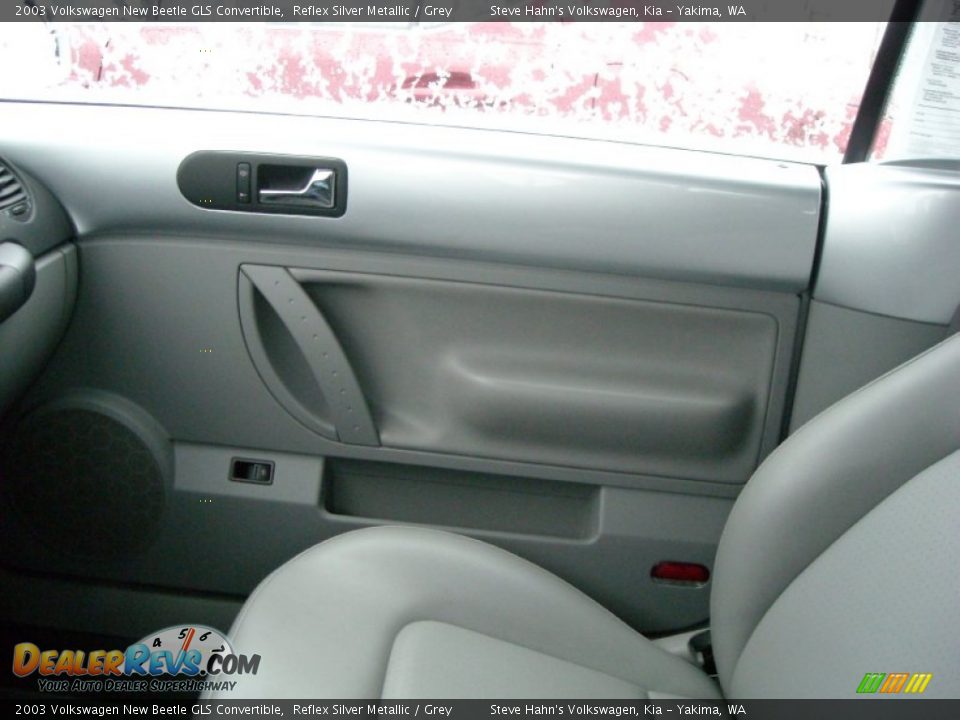 2003 Volkswagen New Beetle GLS Convertible Reflex Silver Metallic / Grey Photo #22
