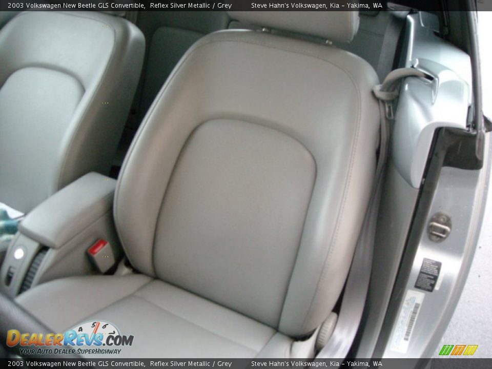 2003 Volkswagen New Beetle GLS Convertible Reflex Silver Metallic / Grey Photo #25