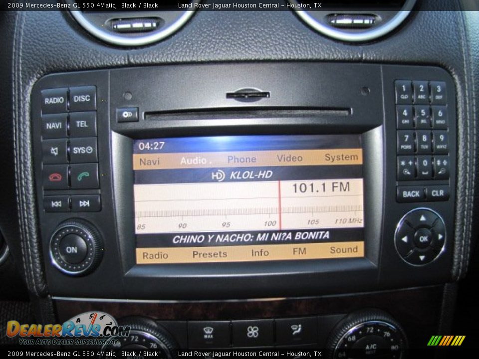 2009 Mercedes-Benz GL 550 4Matic Black / Black Photo #18