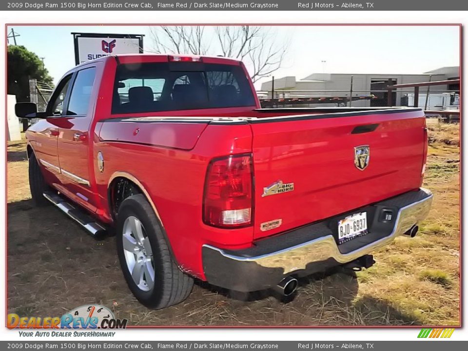 2009 Dodge Ram 1500 Big Horn Edition Crew Cab Flame Red / Dark Slate/Medium Graystone Photo #4
