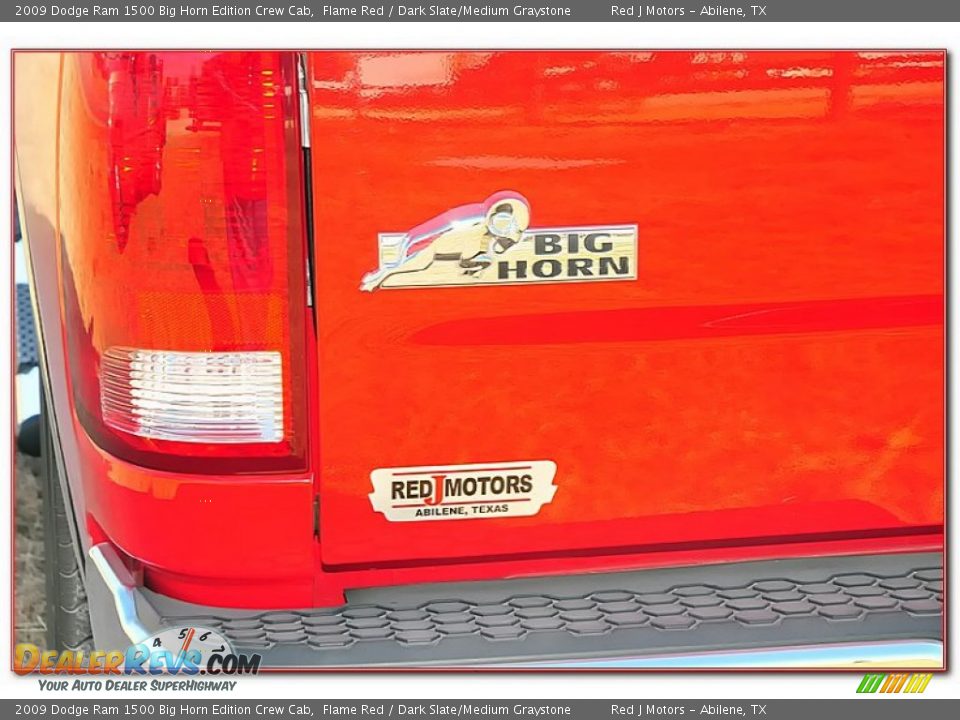 2009 Dodge Ram 1500 Big Horn Edition Crew Cab Flame Red / Dark Slate/Medium Graystone Photo #5