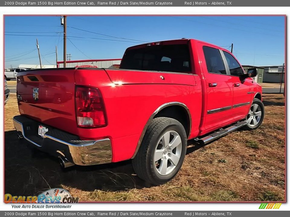 2009 Dodge Ram 1500 Big Horn Edition Crew Cab Flame Red / Dark Slate/Medium Graystone Photo #9