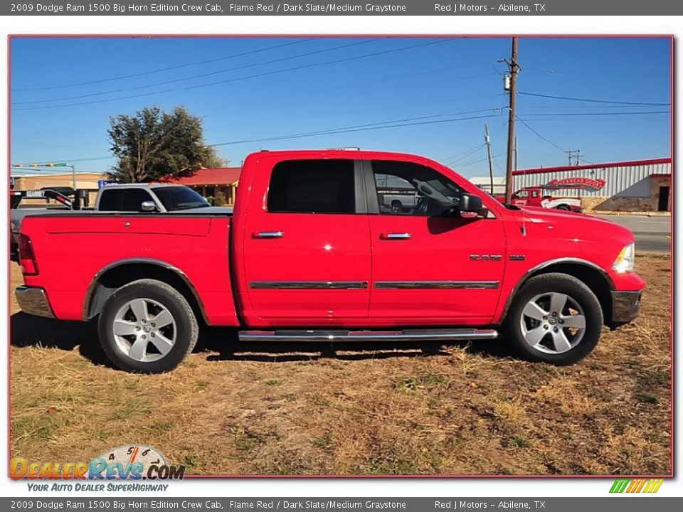 2009 Dodge Ram 1500 Big Horn Edition Crew Cab Flame Red / Dark Slate/Medium Graystone Photo #10