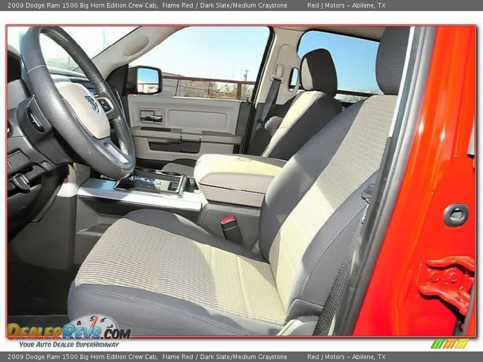 2009 Dodge Ram 1500 Big Horn Edition Crew Cab Flame Red / Dark Slate/Medium Graystone Photo #14